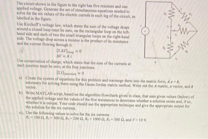Solved w The circuit shown in the figure to the right has | Chegg.com