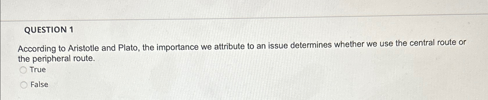 Solved QUESTION 1According to Aristotle and Plato, the | Chegg.com