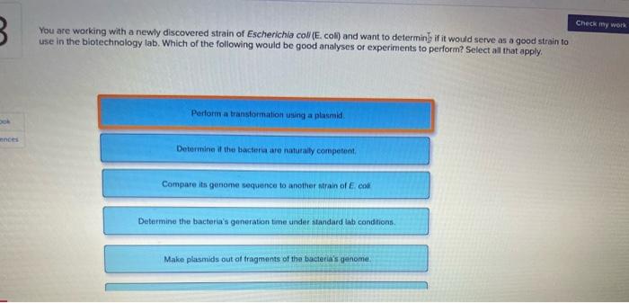 Solved Check My Work B. You Are Working With A Newly | Chegg.com