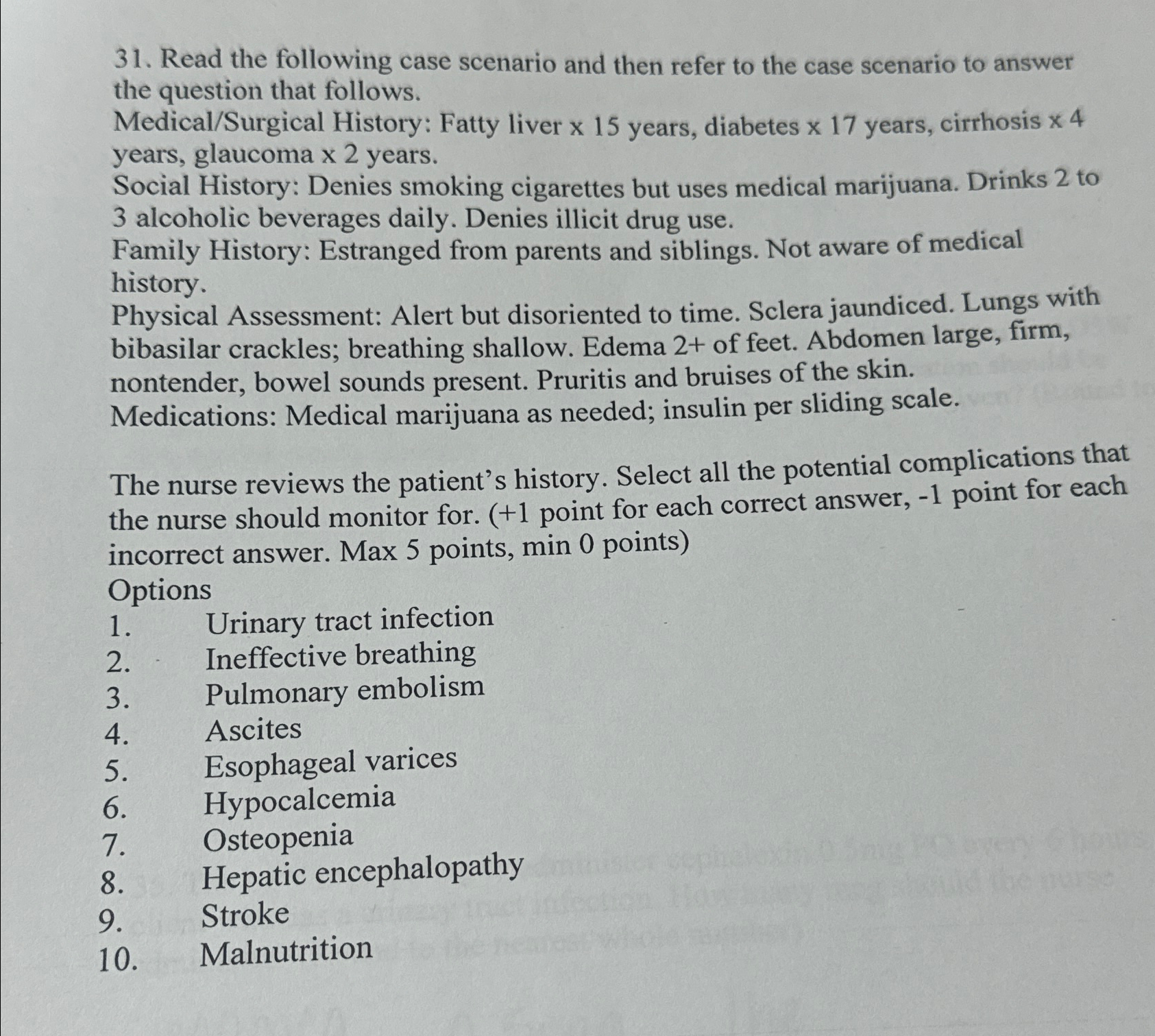 Solved Read the following case scenario and then refer to | Chegg.com
