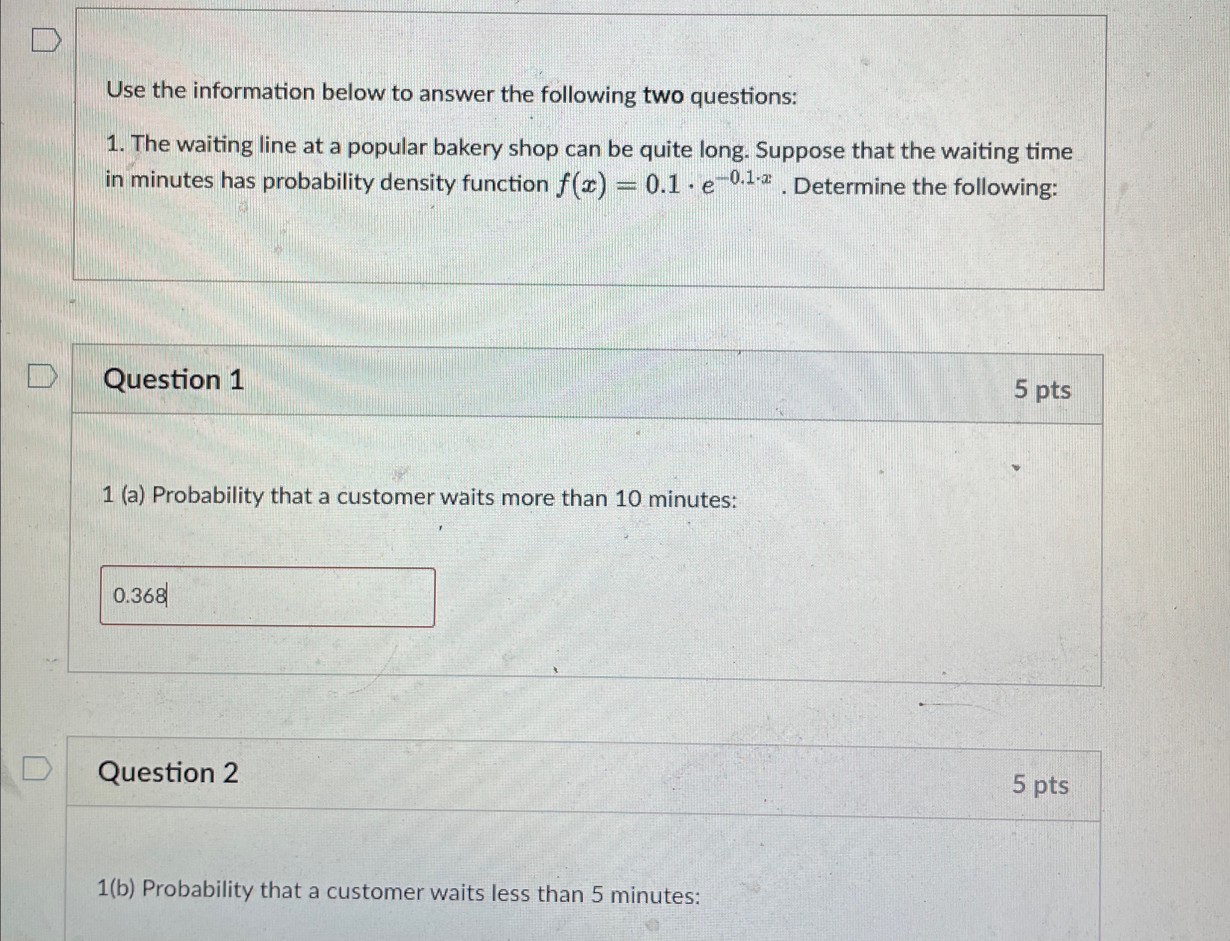 Solved Use the information below to answer the following two | Chegg.com