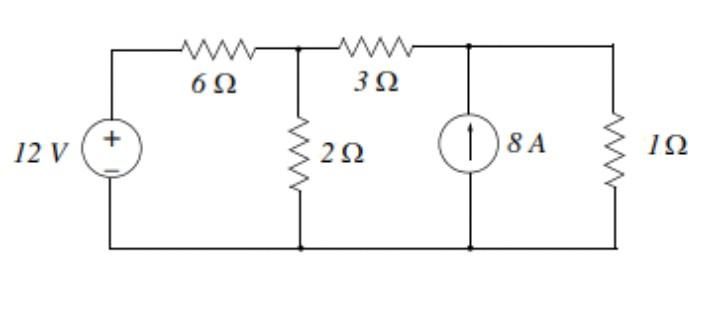 Solved determine the current through 3 ohm res istor | Chegg.com