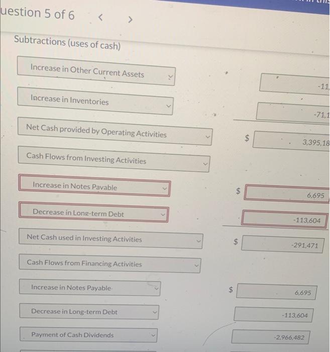 Solved can you show me step by step how to get cash flow | Chegg.com