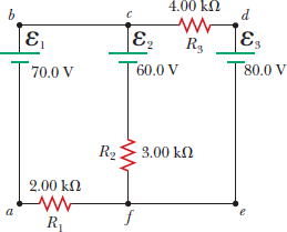 Solved: Using Kirchhoff’s Rules, (a) Find The Current In Each Resi ...