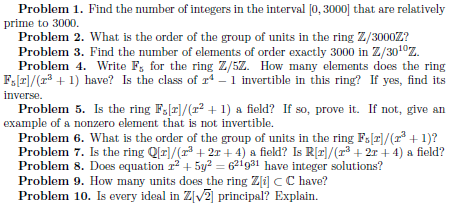 Solved Problem 1. ﻿Find the number of ﻿integers in ﻿the | Chegg.com