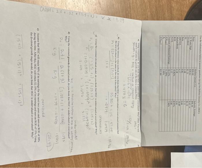 Solved 3)1 C) S (): 0) Section 3: Equity Valuation Use The | Chegg.com