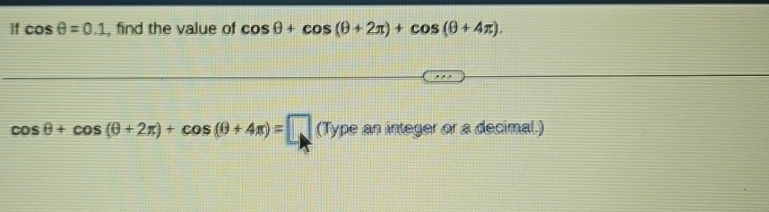 value of 1 cos 2 theta will be