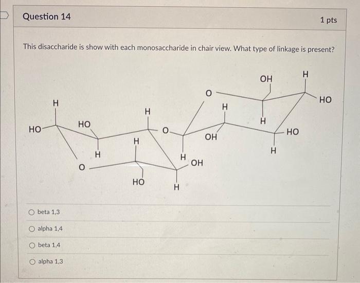 Solved This Disaccharide Is Show With Each Monosaccharide In | Chegg.com