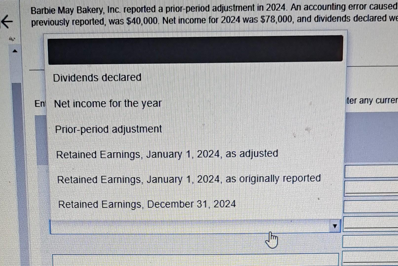 Solved Barbie May Bakery Inc Reported A Prior period Chegg solved-barbie-may-bakery-inc-reported-a-prior-period-chegg