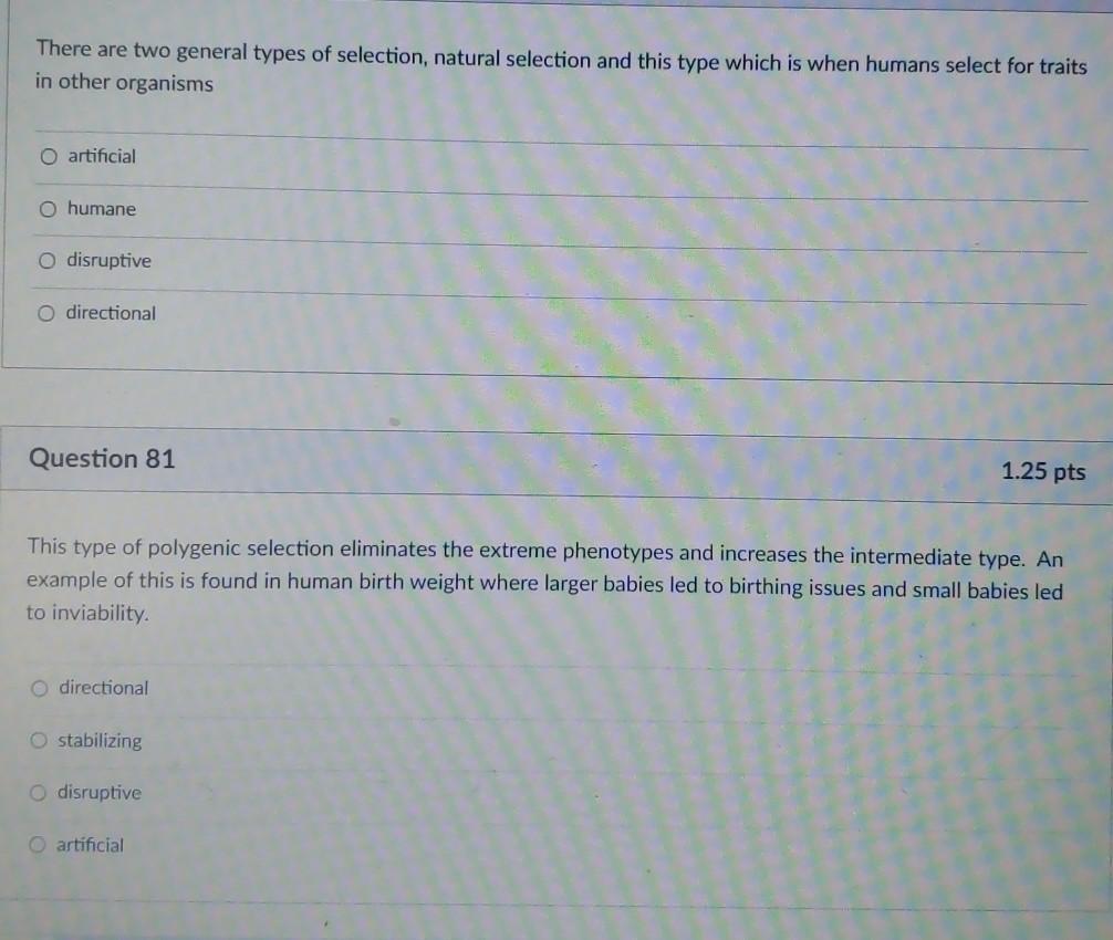 Solved Question 84 1.25 pts This type of mutation to DNA | Chegg.com