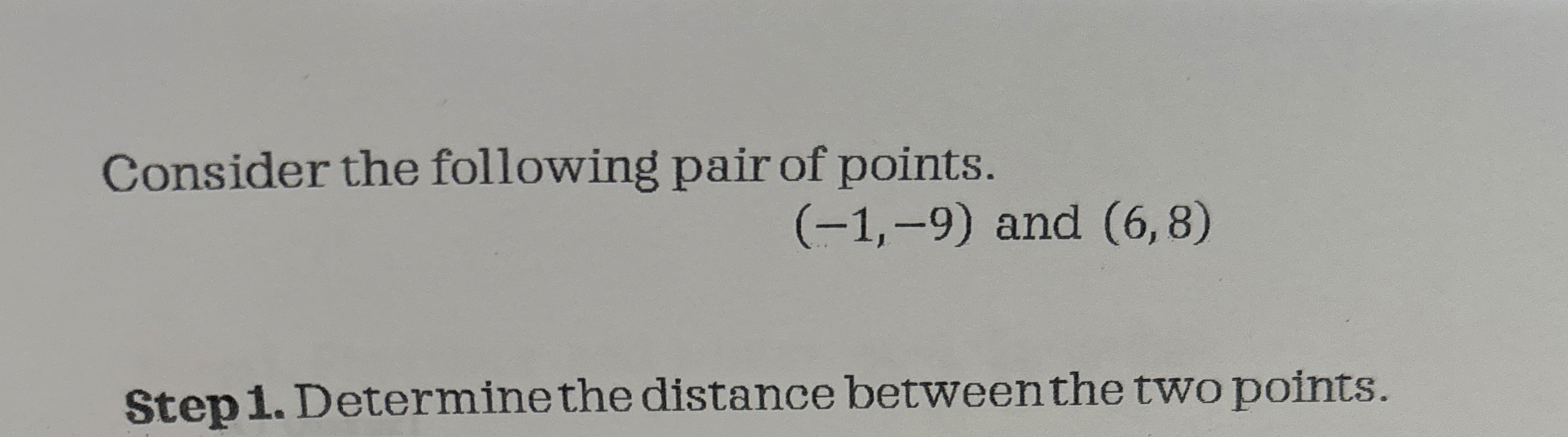 Solved Consider the following pair of points.(-1,-9) ﻿and | Chegg.com