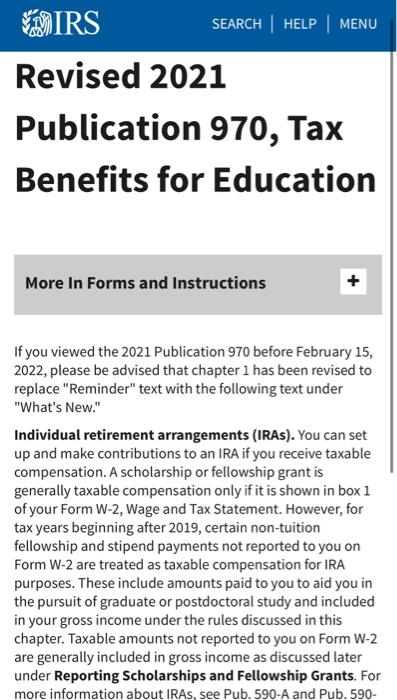 Publication 970 (2022), Tax Benefits for Education