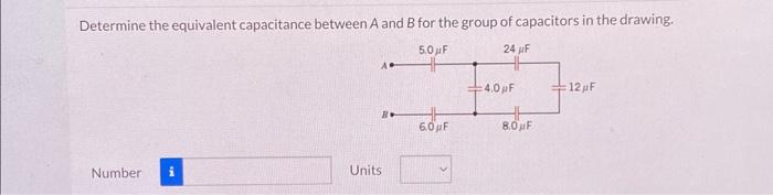 Solved Determine The Equivalent Capacitance Between A And B | Chegg.com