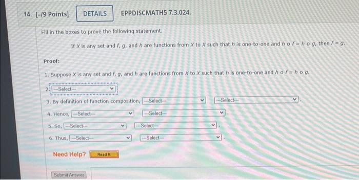 Solved Fill in the boxes to prove the following statement. | Chegg.com