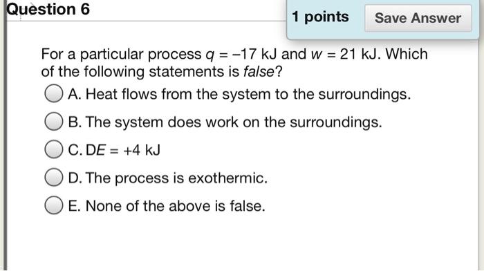 Solved Question 6 1 points Save Answer For a particular | Chegg.com