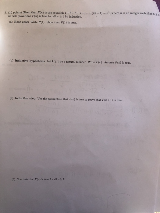 Solved + (2n-1) , where n is an integer such that 5. (10 | Chegg.com