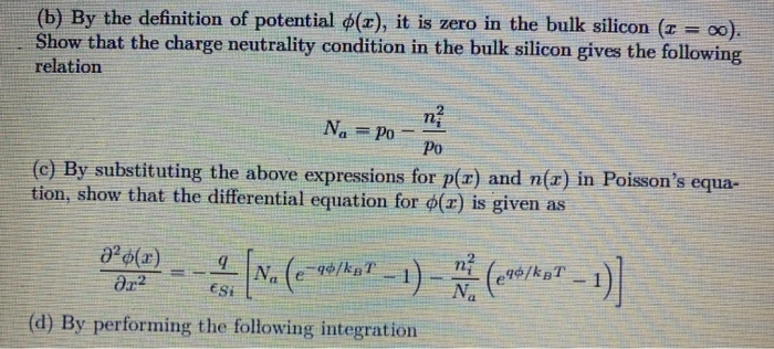 Problem 1 Poisson S Solution In Mos Poisson S Chegg Com