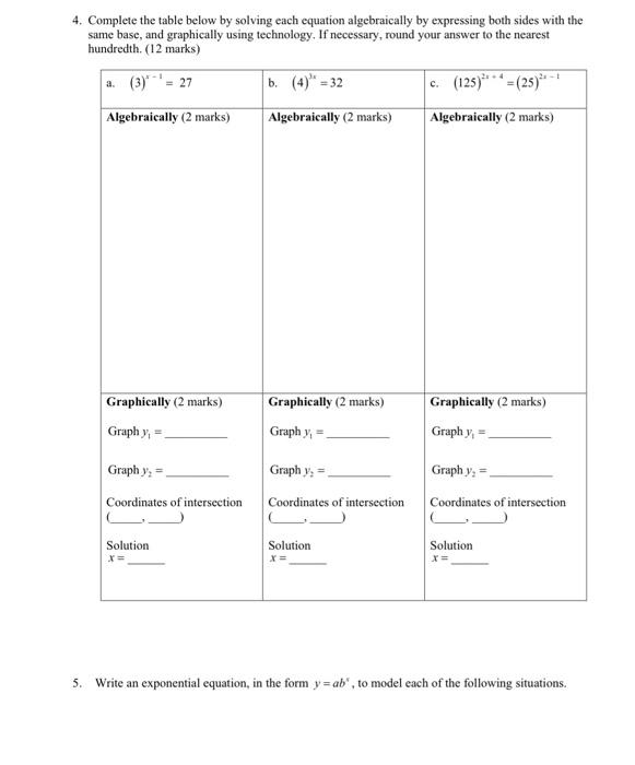 Solved unit 6 exponential functions assignment name total chegg