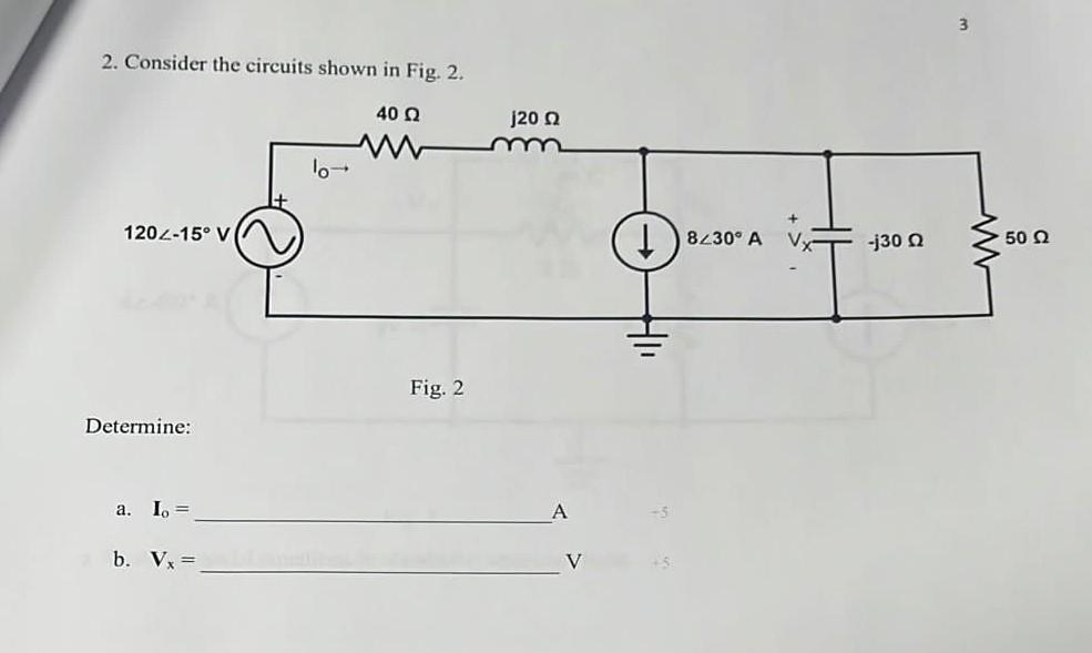 Solved 2. Consider the circuits shown in Fig. 2. Fig. 2 | Chegg.com