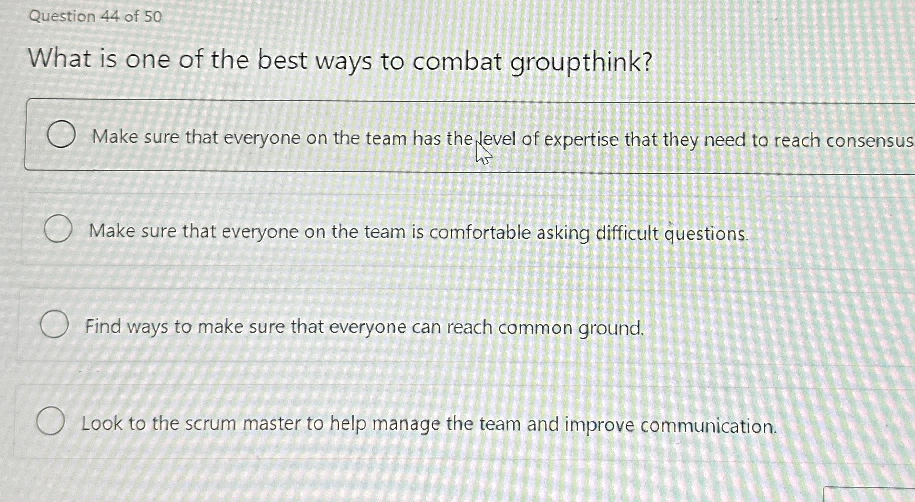 Solved Question 44 ﻿of 50What is one of the best ways to | Chegg.com