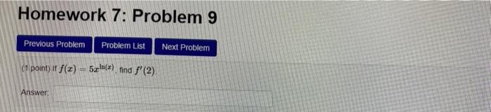 Solved Homework 7: Problem 8 Previous Problem Problem List | Chegg.com