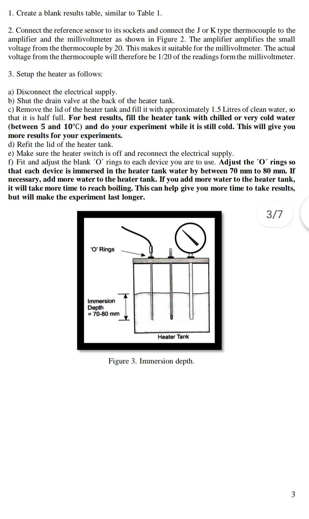 discussion thermocouple experiment