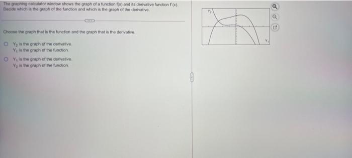 Solved The graphing calator window shows the graph of a | Chegg.com