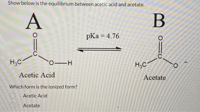 Difference Between Acetic Acid and Acetate  Compare the Difference Between  Similar Terms