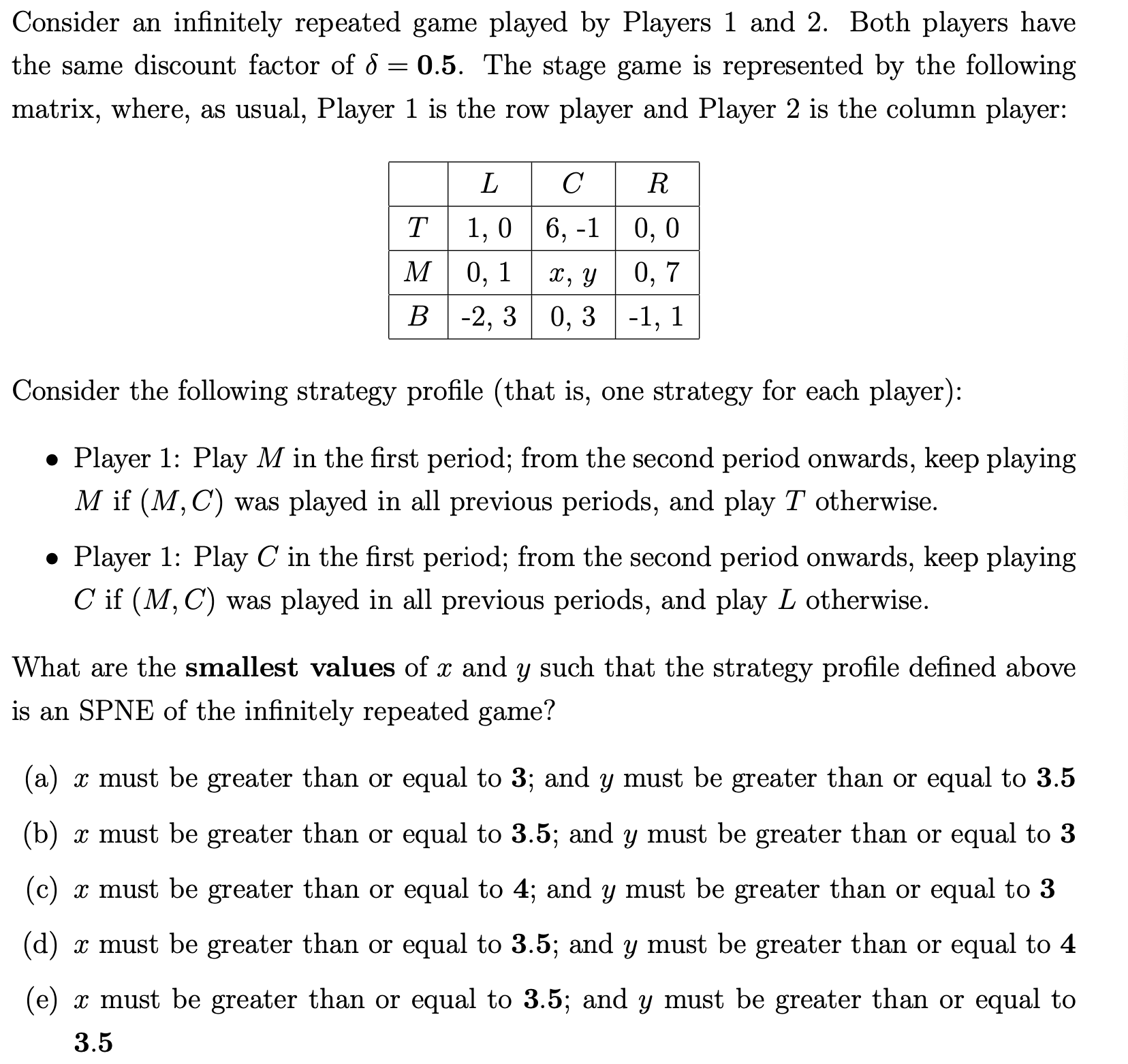 Solved Consider an infinitely repeated game played by | Chegg.com