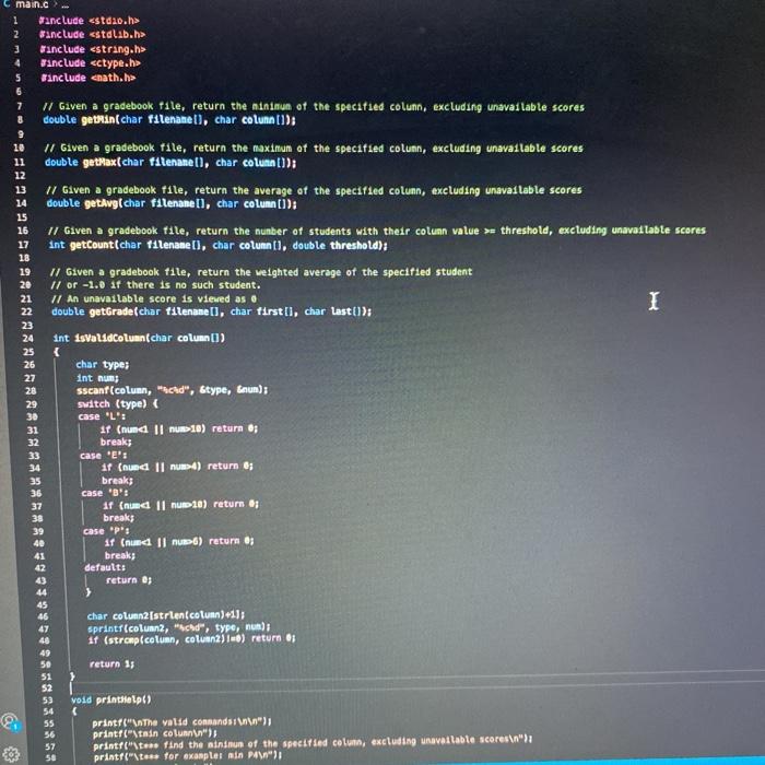 Solved In this project, you will implement a set of | Chegg.com