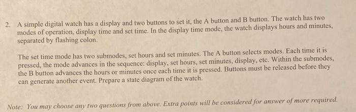 how to set a digital watch with 2 buttons