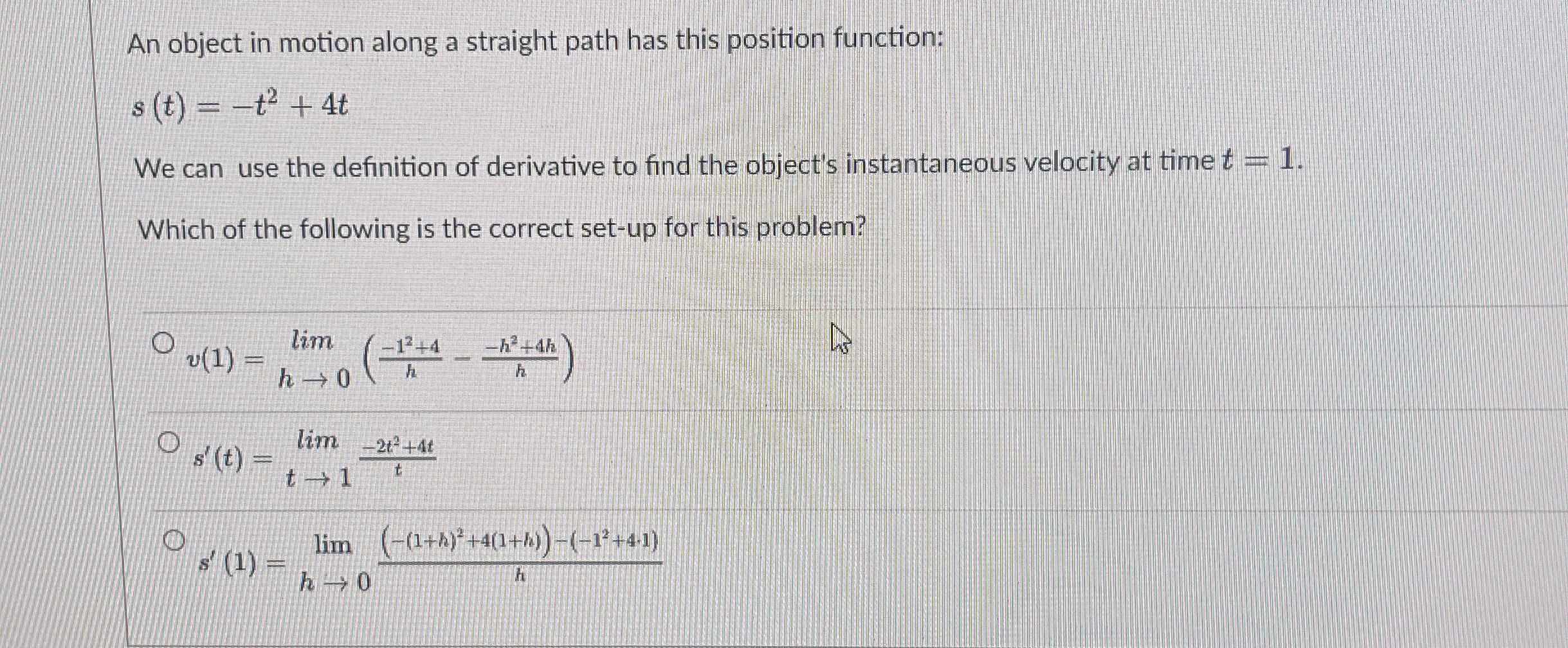 solved-an-object-in-motion-along-a-straight-path-has-this-chegg