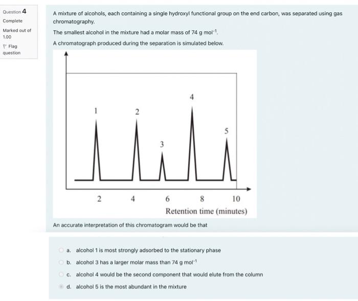 Solved Question 3 Complete High-performance liquid | Chegg.com