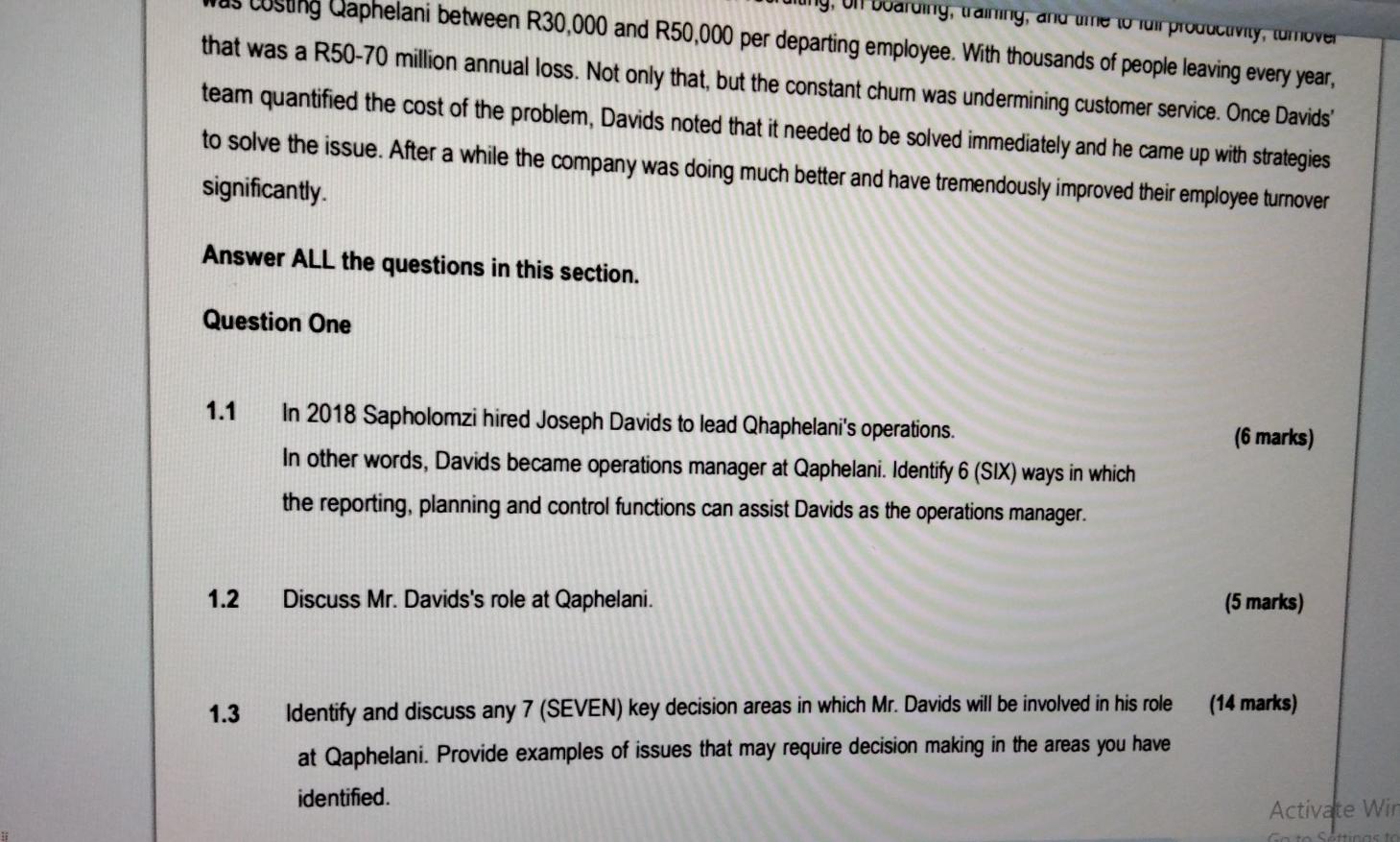 Solved Read the case study below and answer ALL the | Chegg.com