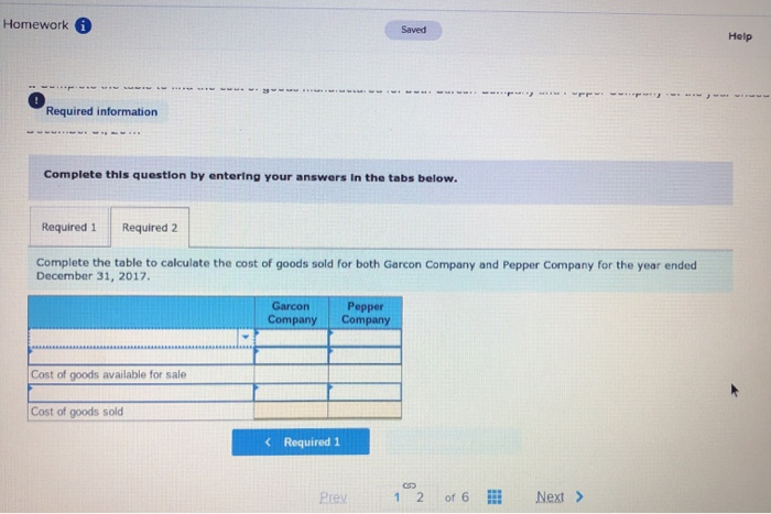 Solved 14. Homework Saved Use the following information for | Chegg.com