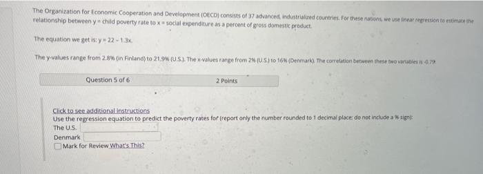 Solved The Organization For Economic Cooperation And | Chegg.com