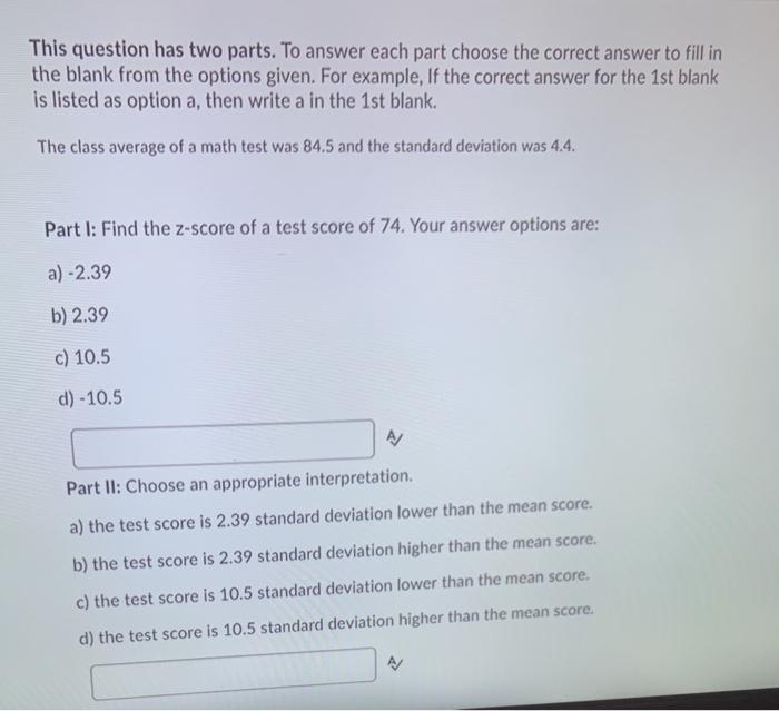 Solved This Question Has Two Parts. To Answer Each Part | Chegg.com