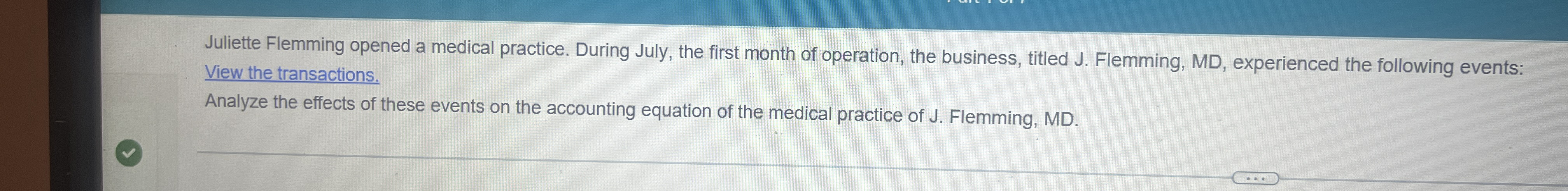 Solved Juliette Flemming opened a medical practice. During | Chegg.com
