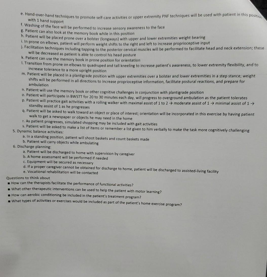 read case and answer question 1-19 for each PT | Chegg.com