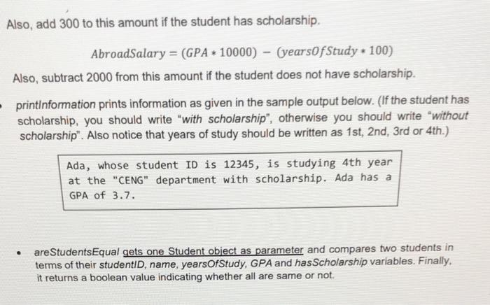 Solved Write a class called Student Test.java using main | Chegg.com