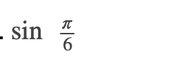 Solved sin(π6) For the following exercises, find the exact | Chegg.com