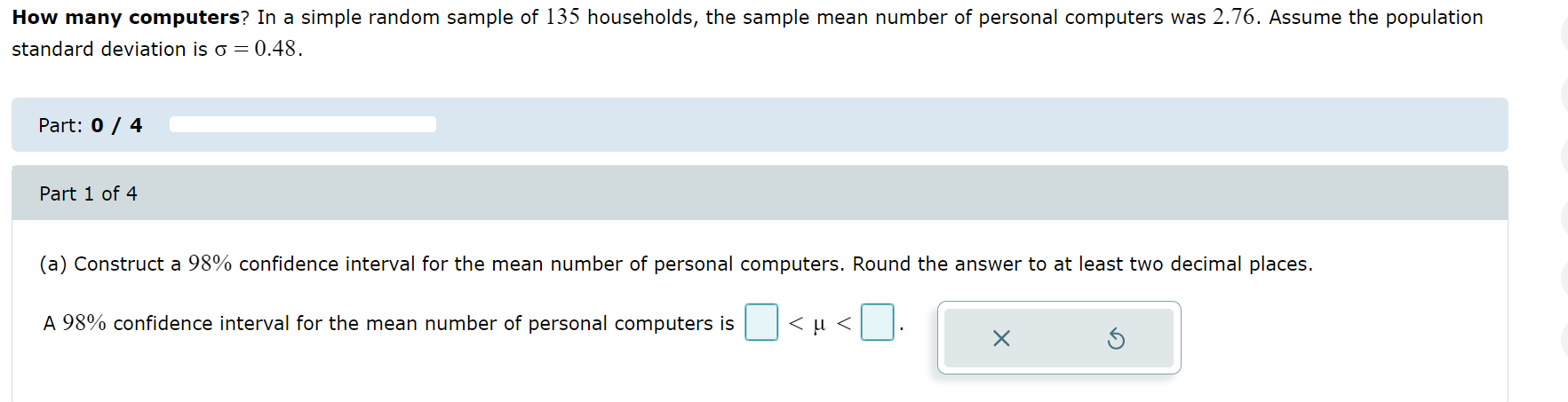 Solved How many computers? In a simple random sample of 135 | Chegg.com