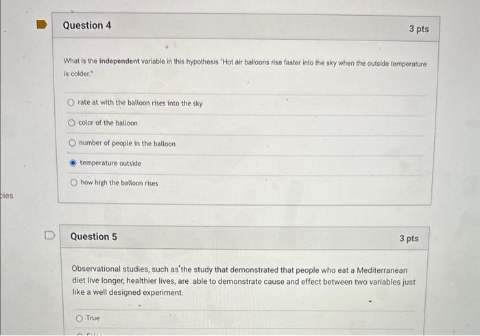 Solved What is the independent variable in this hypothesis | Chegg.com