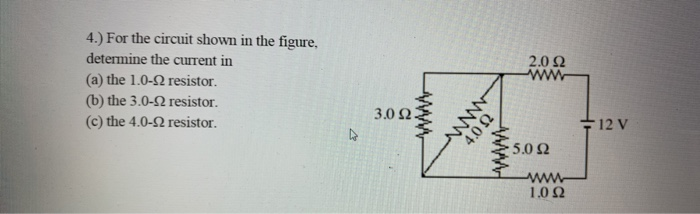 Solved 4.) For the circuit shown in the figure, determine | Chegg.com