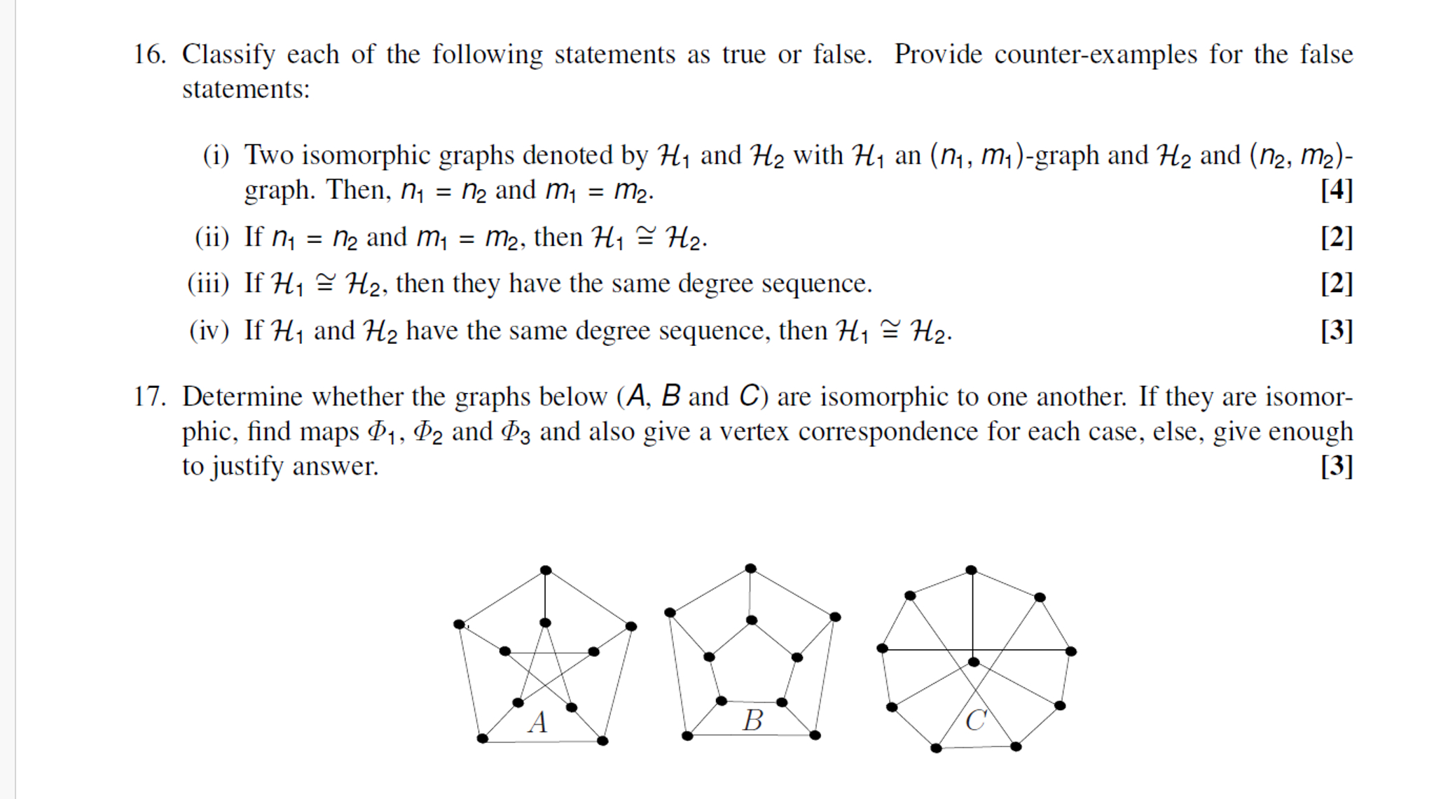 Solved Classify each of the following statements as true or | Chegg.com