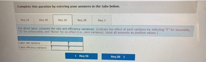 Solved Required: 1. For Direct Materials: A. Compute The | Chegg.com