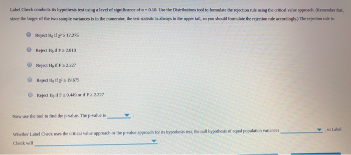 Solved 5. Hypothesis testing about two population variances | Chegg.com