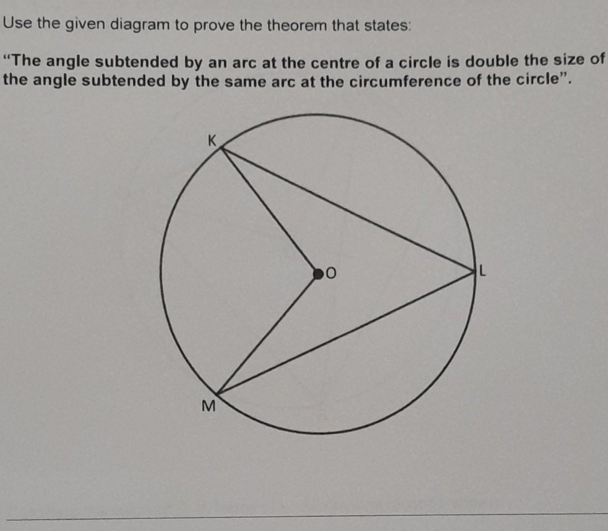 Solved Use the given diagram to prove the theorem that | Chegg.com