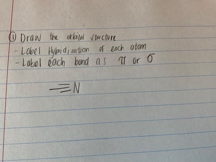 Solved Draw the Hybrid Orbital Structure for the | Chegg.com