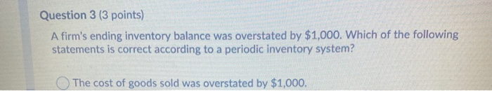 Solved Question 2 (3 points) Which of the following is not | Chegg.com